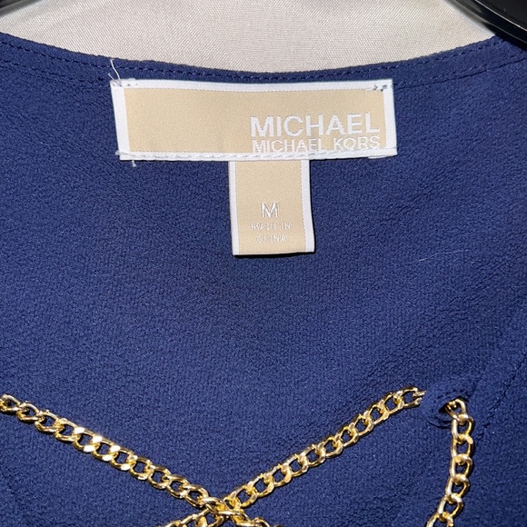 Michael Kors navy dressy blouse - Picture 5 of 5